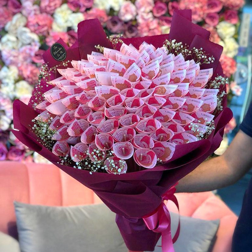 Customized Cash Note Bouquet